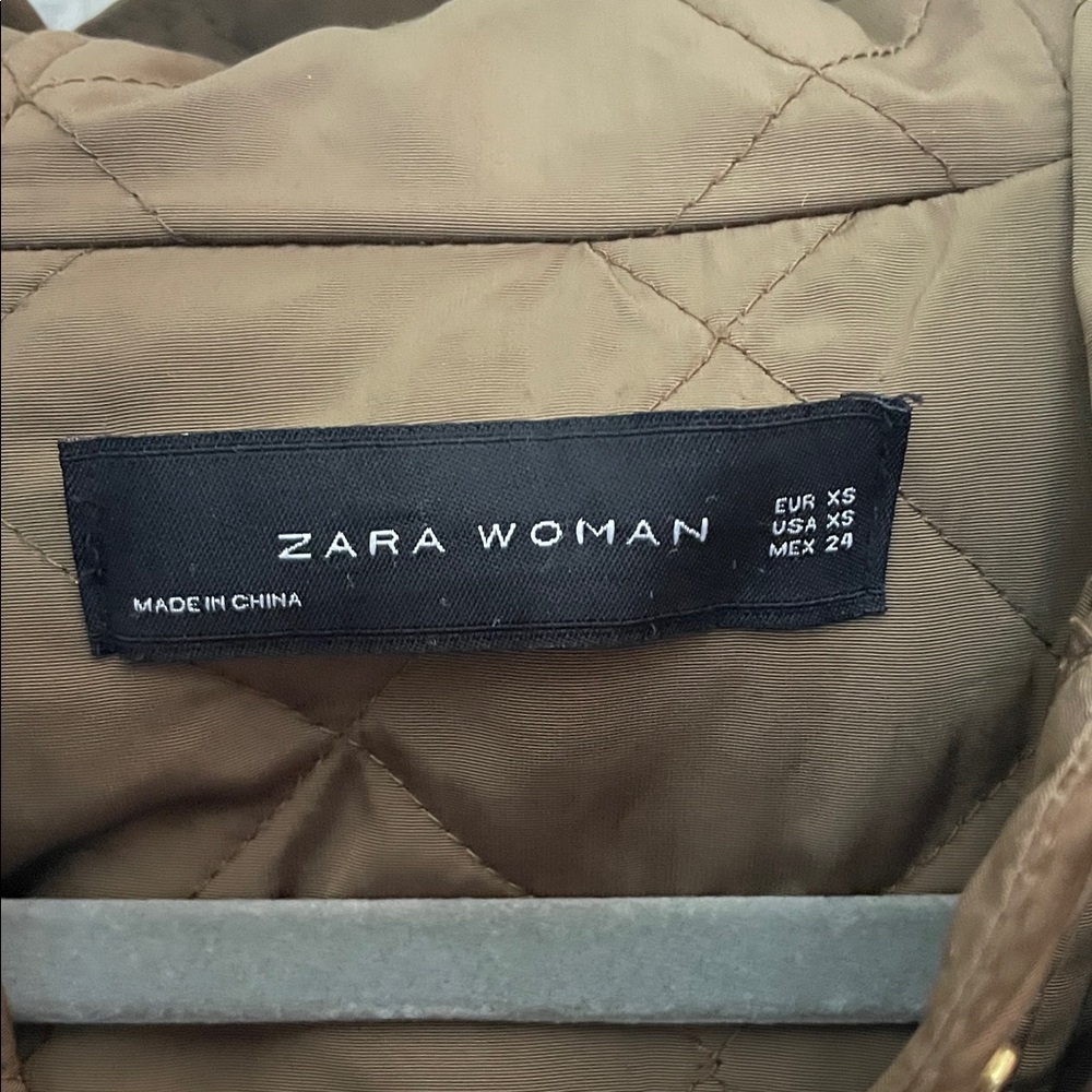 Zara Dark Brown Hooded Utility Jacket - Picture 2 of 3